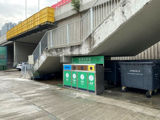 沙田上禾輋村村口对出沙田乡事会路天桥底