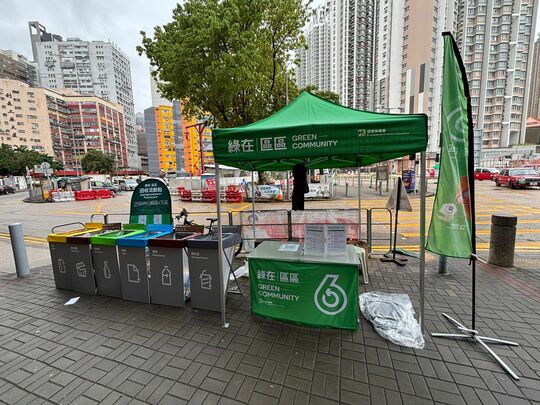 新蒲崗彩頤里彩虹道巴士站對出行人路