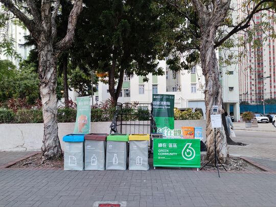 九龙湾启仁街（近丽晶花园）对出行人路