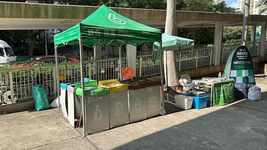 粉嶺連接粉嶺中心與祥華邨之行人天橋